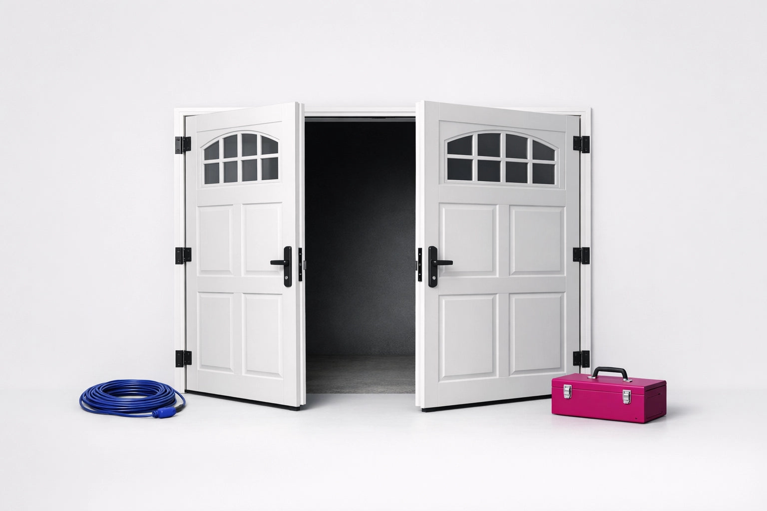 Porte battenti per garage