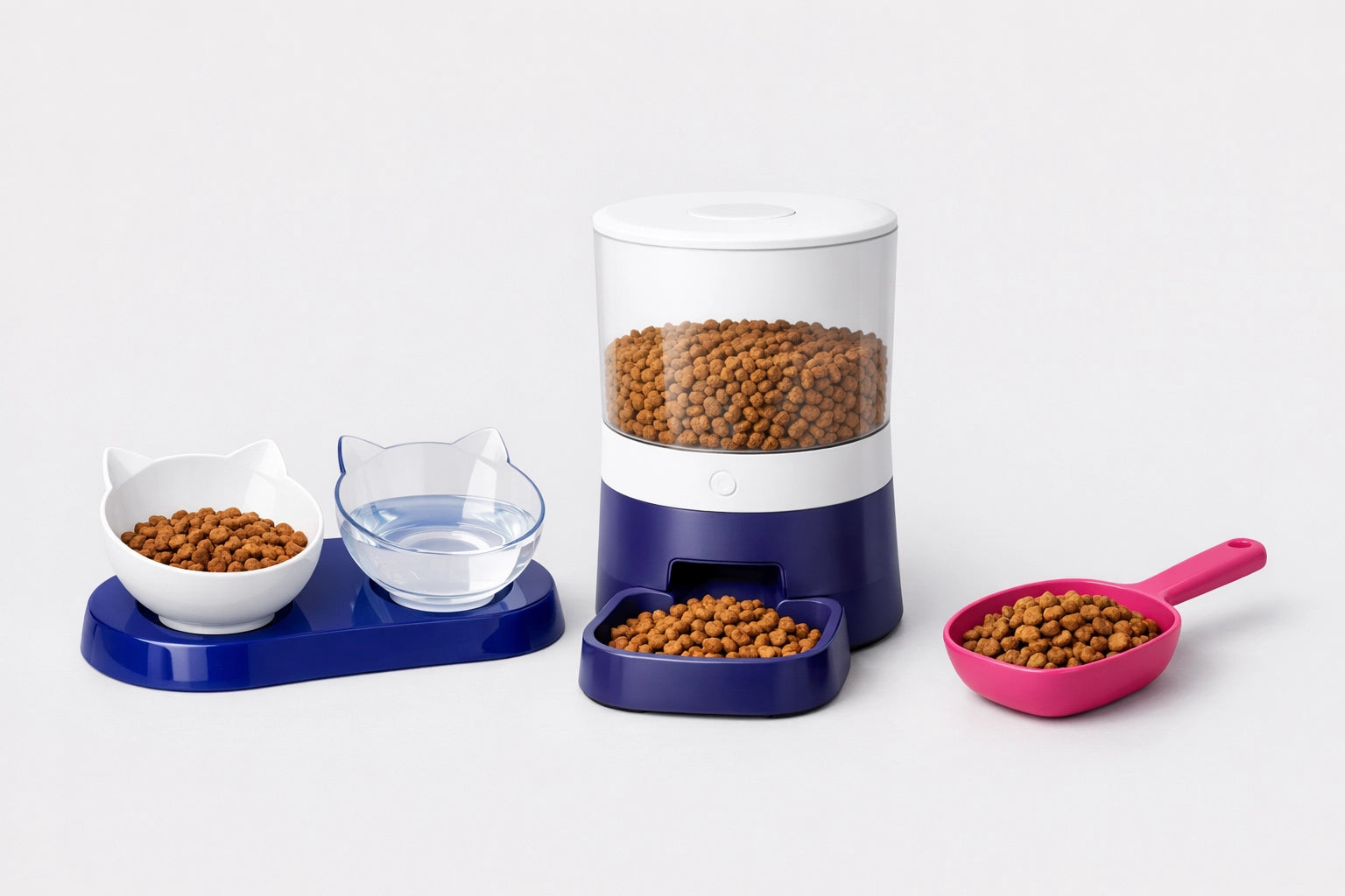 Ciotole e distributori di cibo per gatti