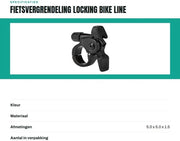 Fermo Slot per Bicicletta - Braccio Flessibile - Materiali di Alta Qualità - Compatibile con Axon/Epicron/Raidon - Progettazione Sostenibile - Fermo Bicicletta