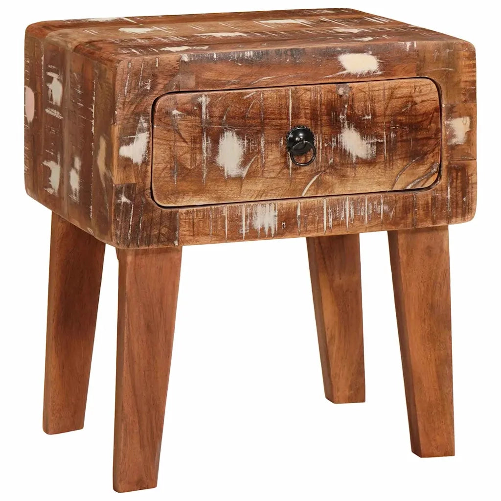 Tavolino Marrone 40 x 32 x 46 cm Legno Recuperato Massello 4104556