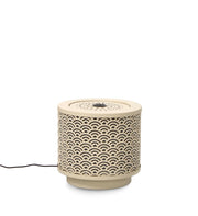 Fontana con Led Ø25x23 cm in Metallo Akira Beige