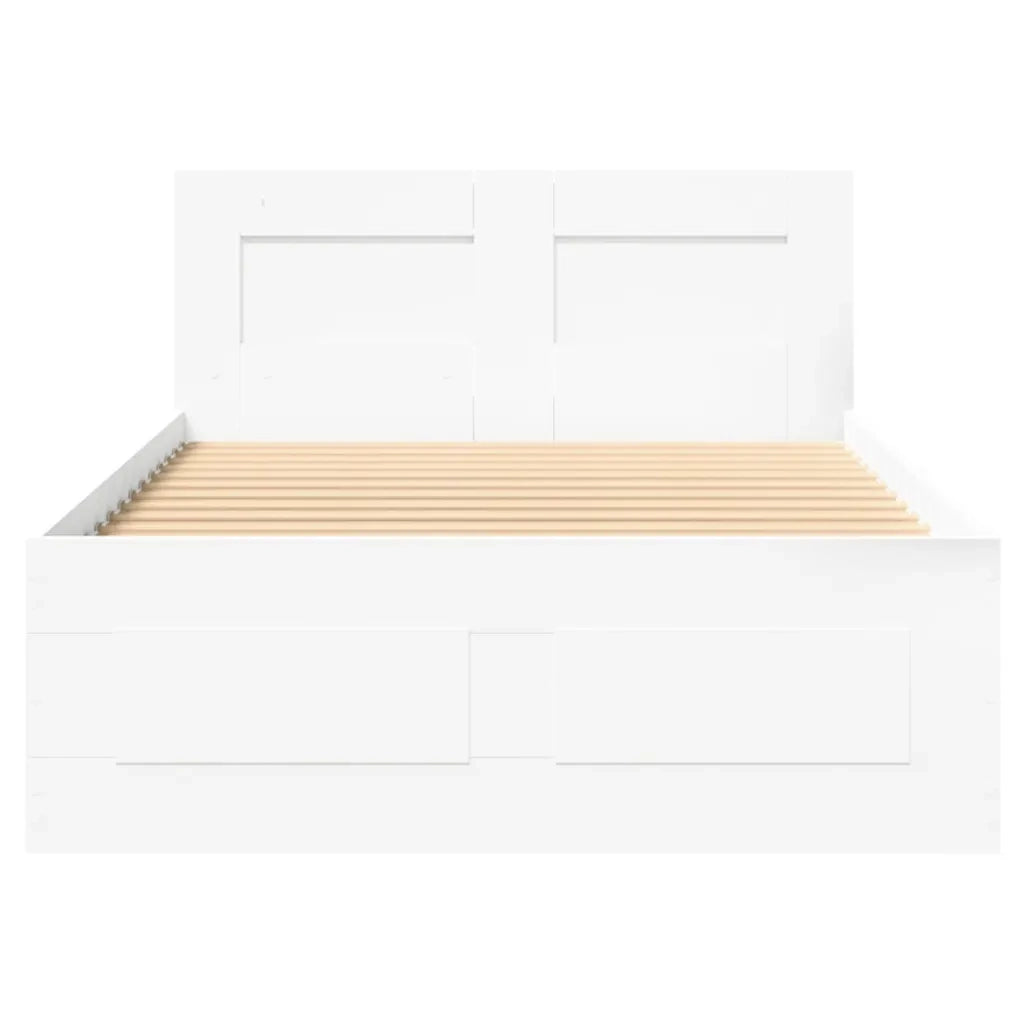 Giroletto con Testiera Bianco 75x190 cm in Legno Multistrato 3295618
