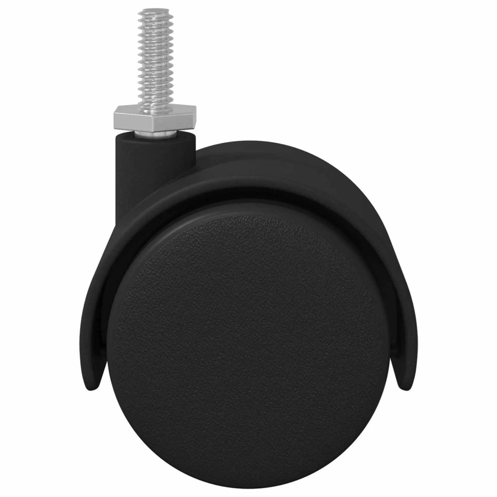 Ruote 12 pcs Nero 40,1 x 37,8 mm PP e Ferro 864777