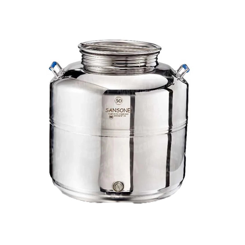 CONTENITORE ACCIAIO INOX PER USO ALIMENTI SANSONE- lt. 10- FF- pezzi 1