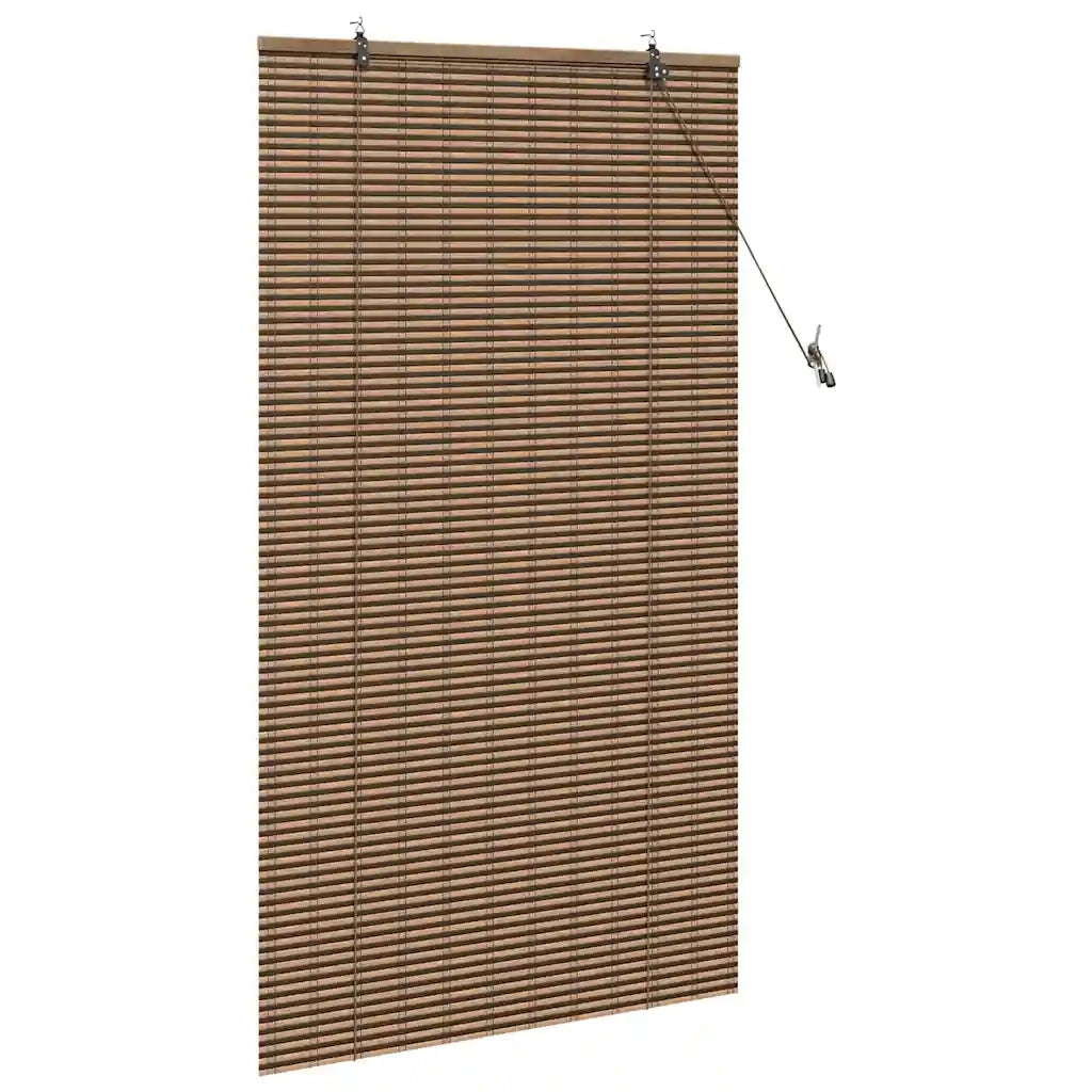 vidaXL Tenda per Finestra con tende Marrone 80 x 160 cm Bambù