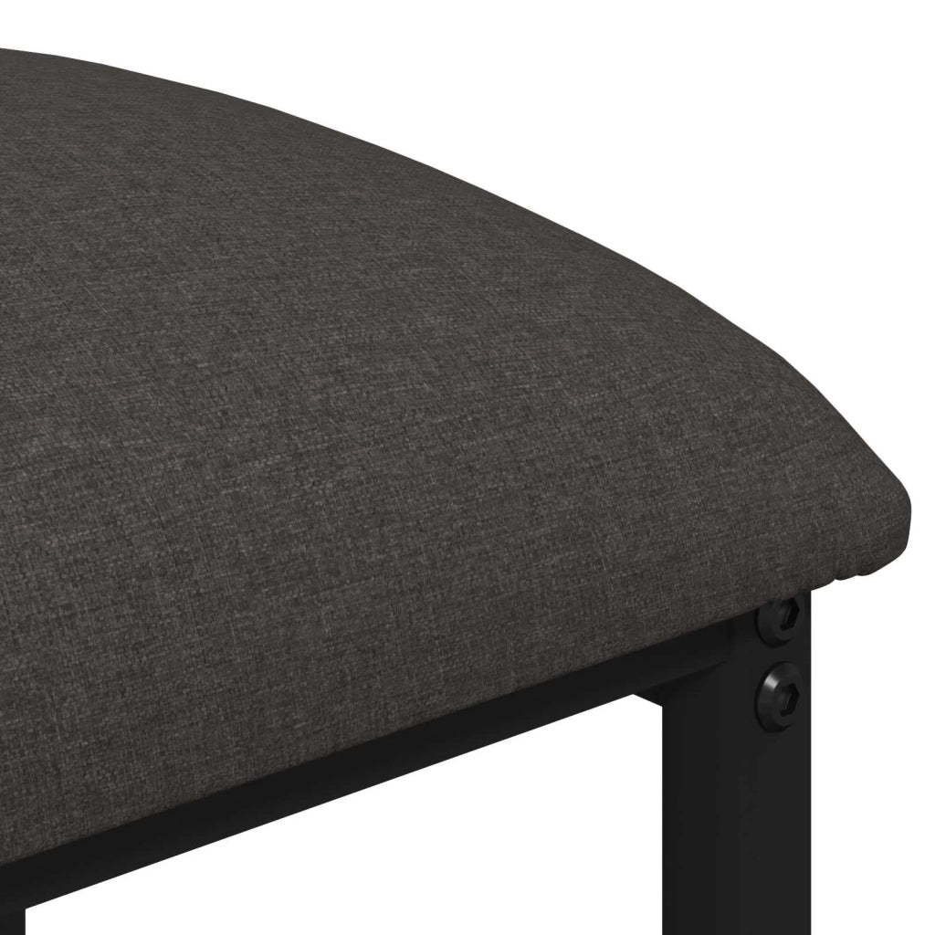 Sgabello da bar 2 pz Grigio Scuro 40 x 32 x 64 cm 8006208
