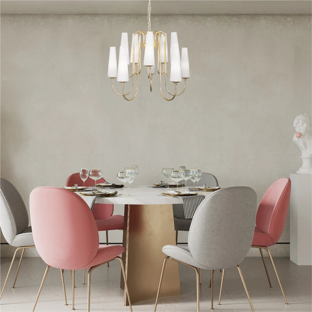 Lampadario Magnum Zuma Line oro/bianco 10xE14 1129
