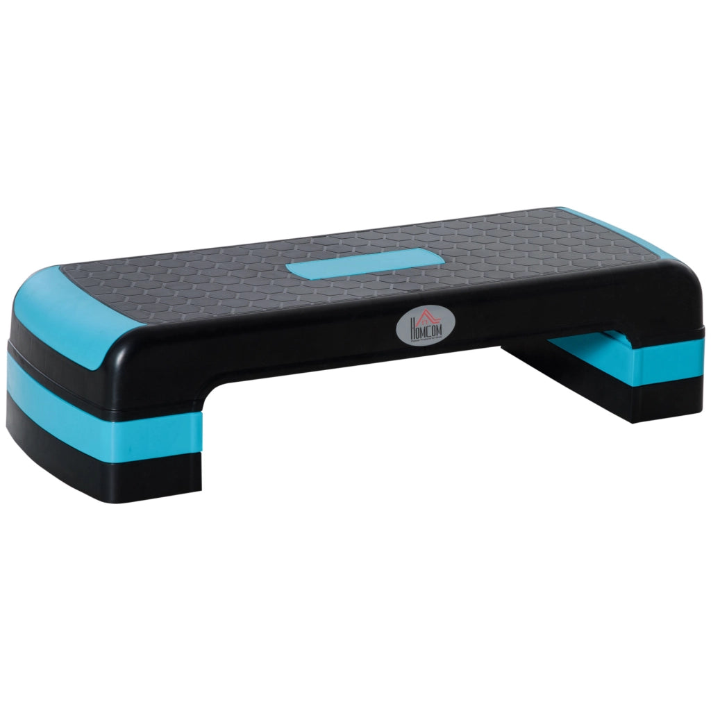 Stepper Fitness Regolabile ¨C Minimal ¨C 78x28x20 cm Nero e Blu