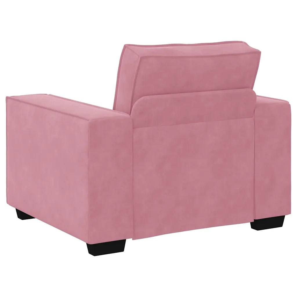 Divano Sedia Rosa 100x78x84 cm Velluto 4105003