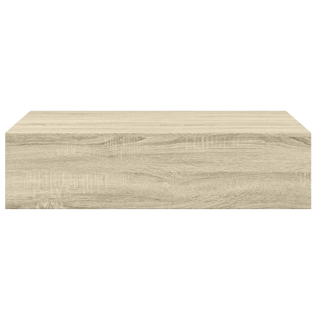 Scaffali con Cassetti da Parete 2 pz Rovere 40x23,5x10 cm MDF 330248