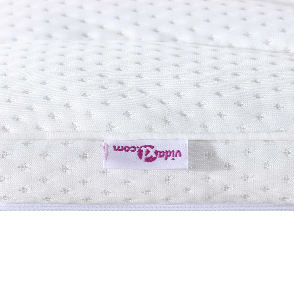 Topper per materasso Bianco 120 x 200 cm Tessuto a maglia 4106417