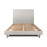 Letto 180x200 cm con testata imbottita - Tessuto velluto