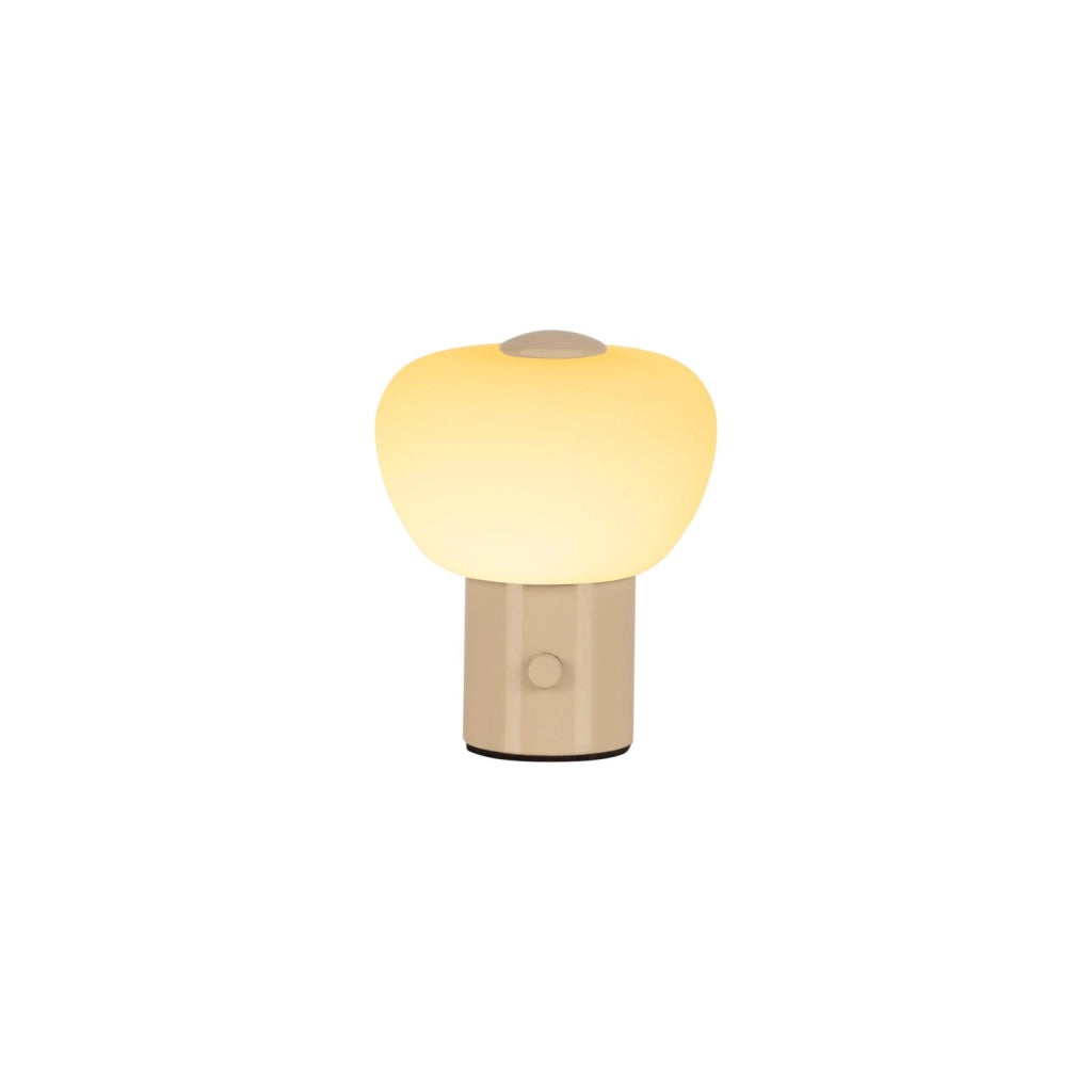 Lampada da tavolo LED GUSTAV crema vetro Lucide