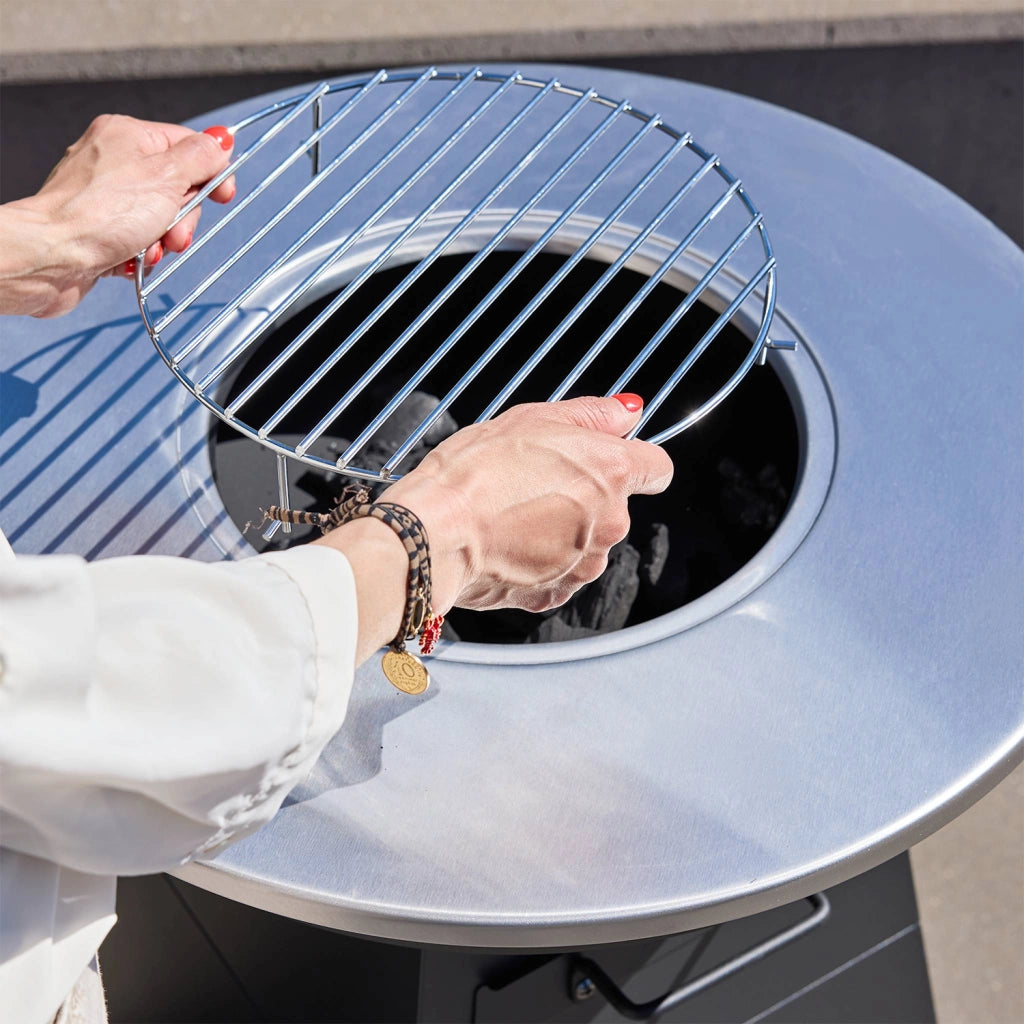 Braciere barbecue con spazio di stoccaggio, ø59cm , nero