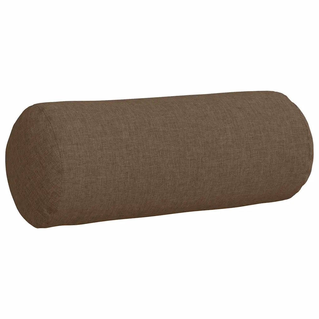 Cuscini a rullo 2 pcs Marrone Ø 15 x 40 cm Tessuto 42014272