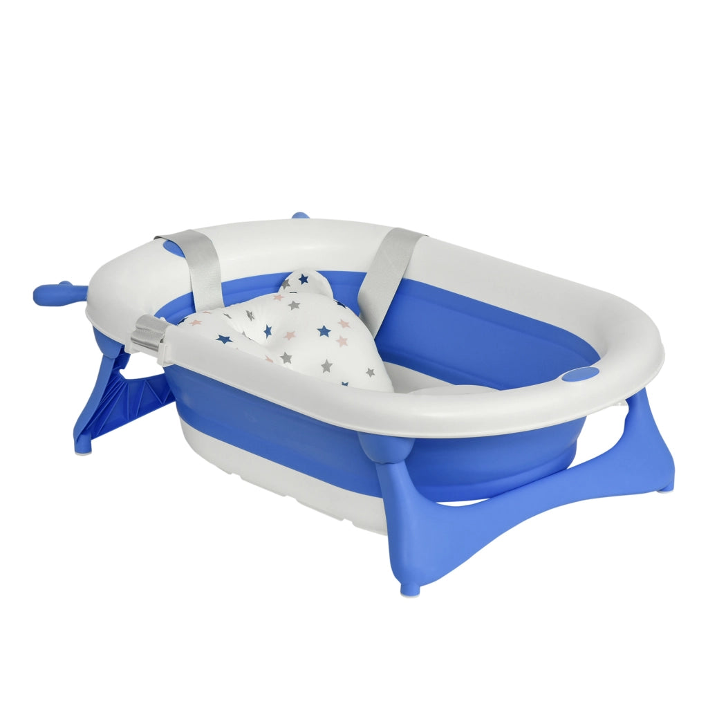Lettino da bagno pieghevole ¨C Minimal ¨C blu 81.5x50.5x23.5 cm