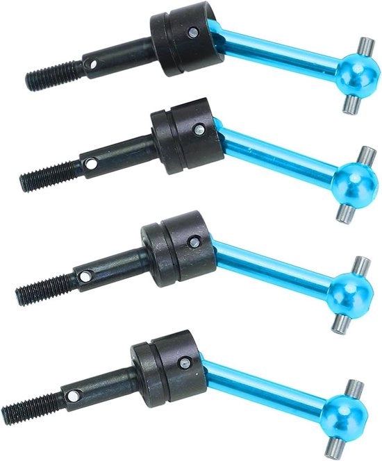 Casse Aandrijf 70 Mm Universali a CVD in Metallo per Auto RC 1/10 (Blu) 4 Pezzi