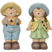 STATUETTA BIMBO/BIMBA H38,5CM RESINA COLORATA