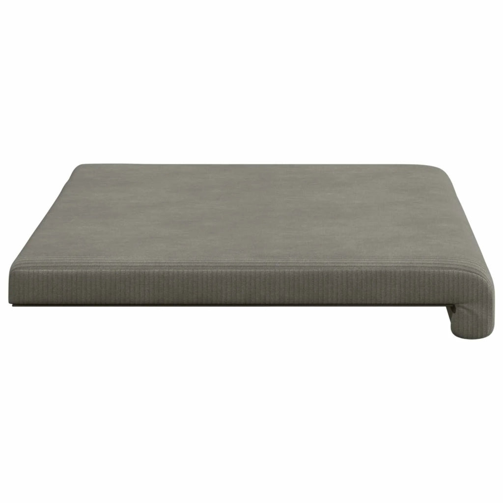 Cuscino per panchina corduroy Grigio Chiaro Profondità 35 cm 42043212