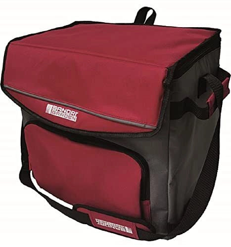 Sandrigarden 7850530 SG-30L Borsa termica 30 L con isolamento in schiuma PE tracolla regolabile tasca frontale design ripiegabile colore Nero