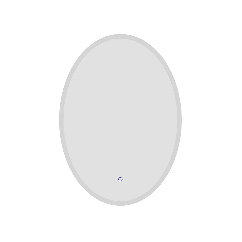 Specchio led ovale 60x80 cm touch screen luce calda/fredda | Leaf