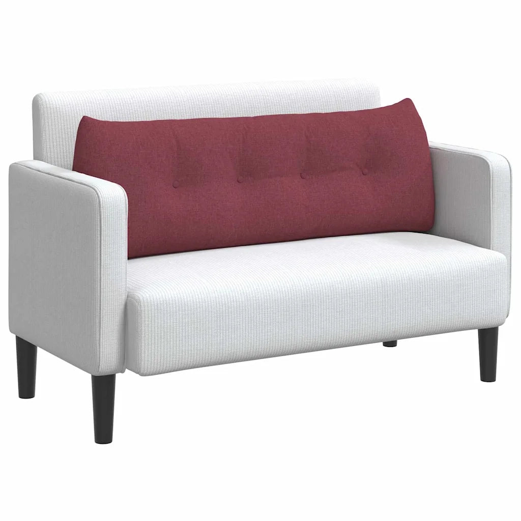 Cuscino per Schiena Rosso Vino 140 x 24 x 50 cm Tessuto 42014502