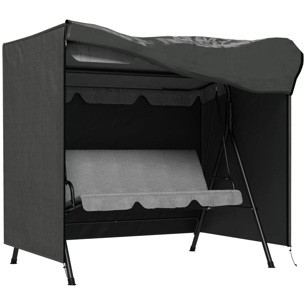 Cuscino per Dondolo da Giardino ¨C zephmum ¨C Grigio 177x114x152 cm