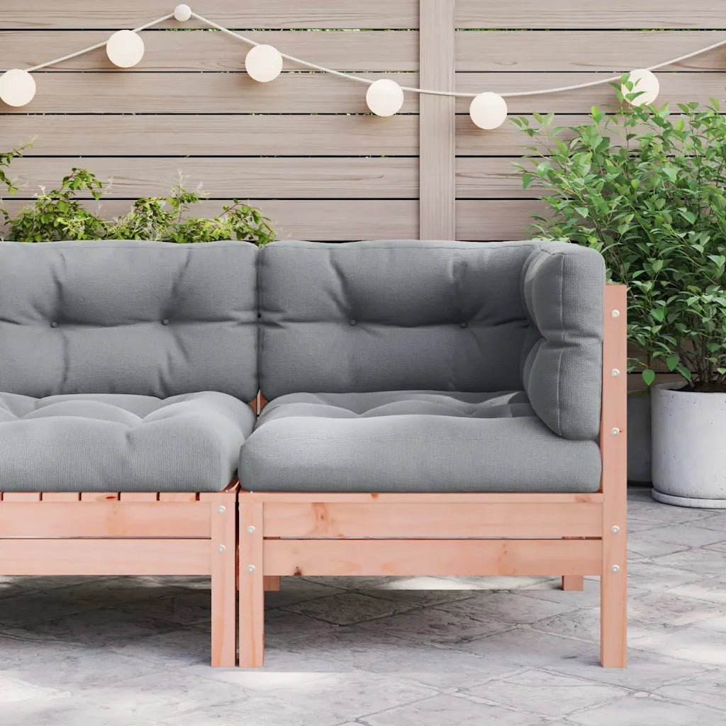 Divano Angolare da Giardino-Sofa da giardino con Cuscini Legno Massello Douglas
