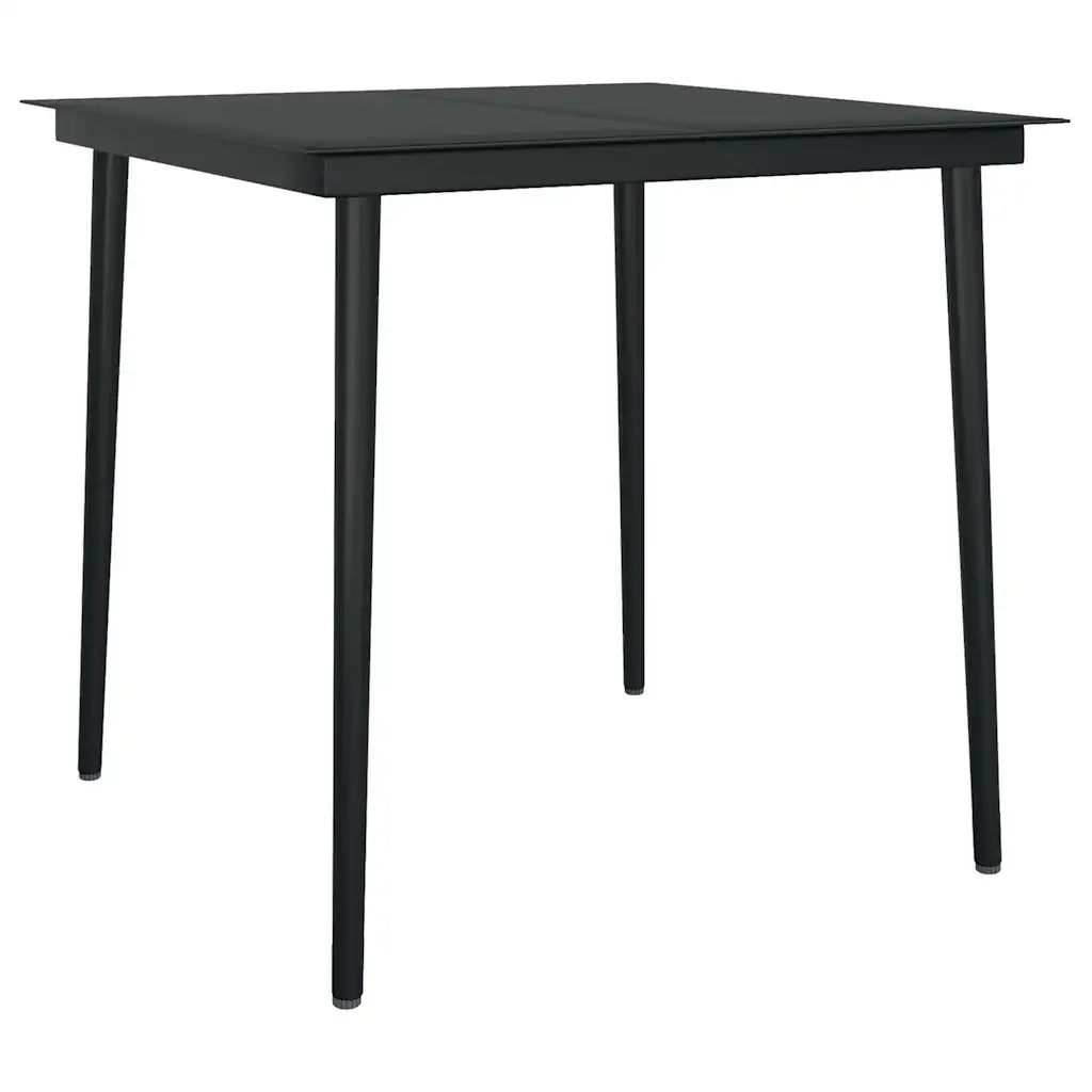 Set da Pranzo da Giardino 5 pz Marrone e Nero 3099402