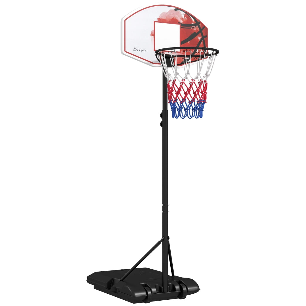 Canestro da basket regolabile in altezza ¨C Minimal ¨C nero, plastica, acciaio, 179-209 cm