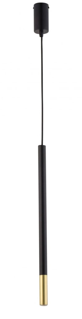 Lampada sospesa moderna nero-oro Sopel Due G9 Sigma