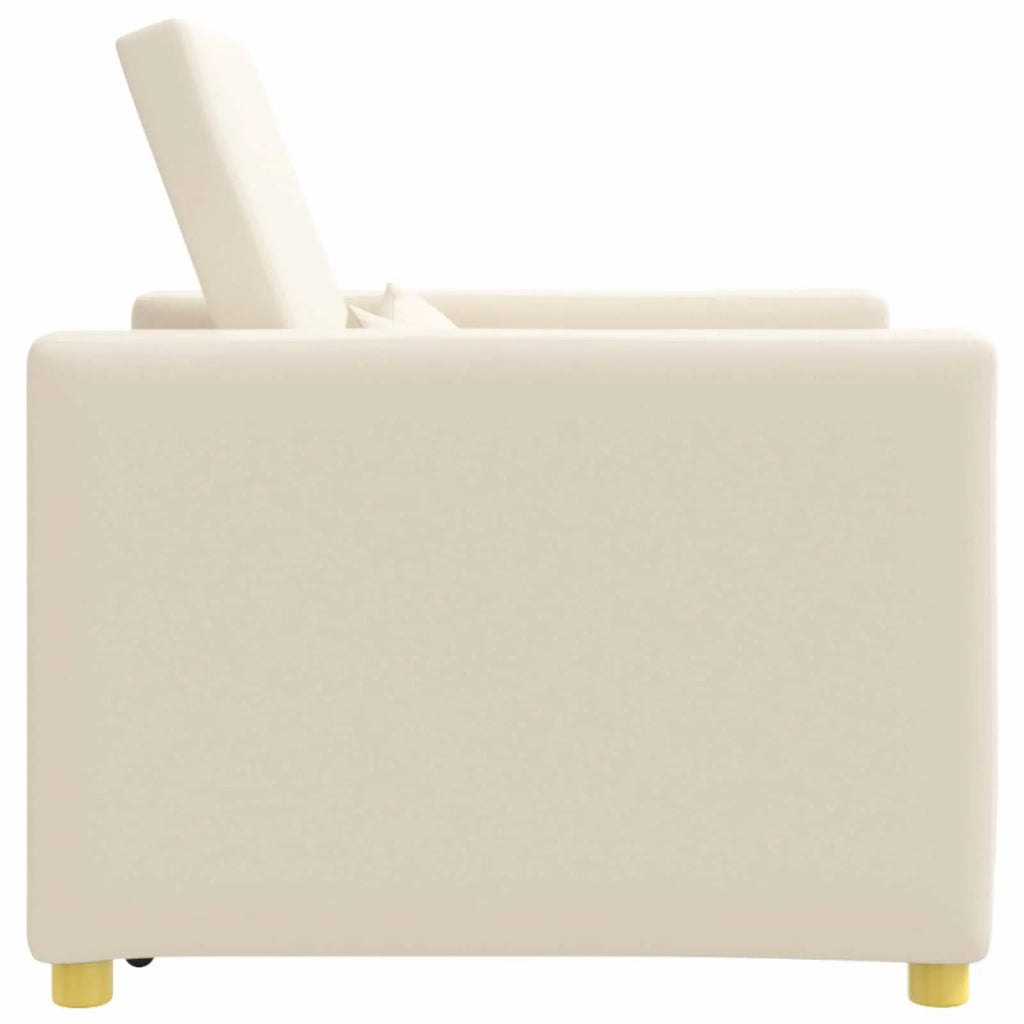 Divano letto estraibile singolo Bianco crema 90 x 165 x 87 cm 42002696