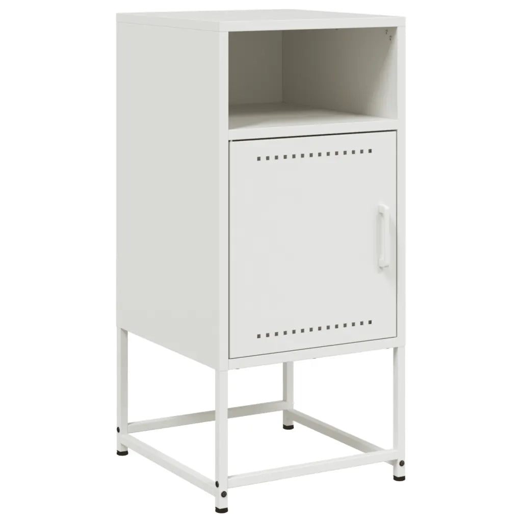 Comodini 2 pz Bianchi 36x39x78 cm in Acciaio 846577