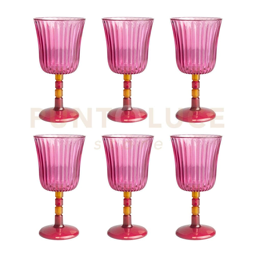 SET 6 CALICI GINEVRA ROSA