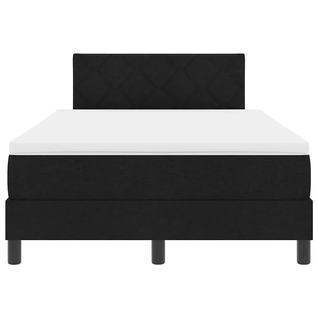 Letto a molle con materasso con led Nero 120 x 190 cm Tessuto 3342270