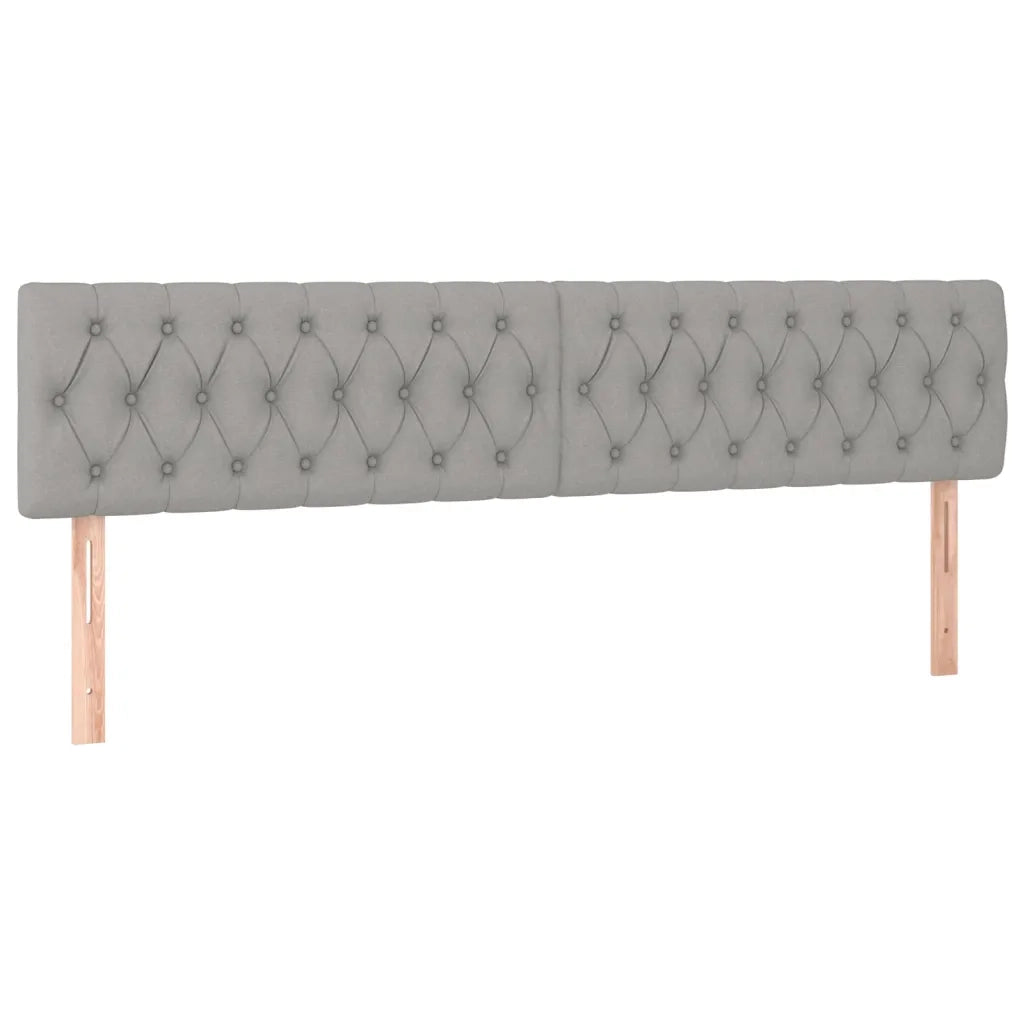 Giroletto a Molle con Materasso Grigio Chiaro180x200 cm Tessuto 3127061