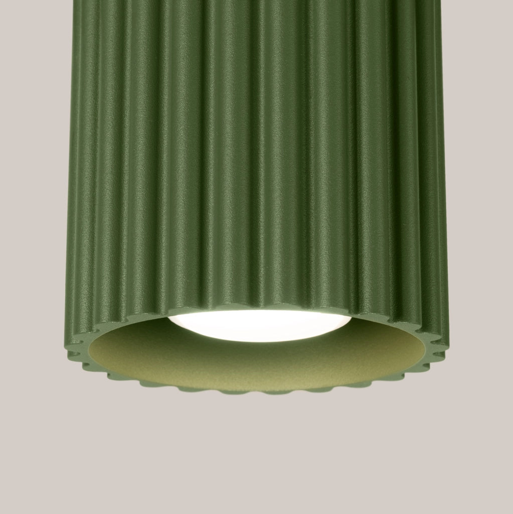 Lampada da soffitto AURA 1 verde oliva GU10