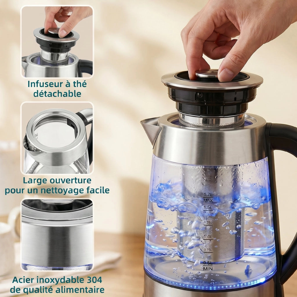 Bollitore Elettrico ¨C zephmum ¨C 1.7L 2200W con infusore