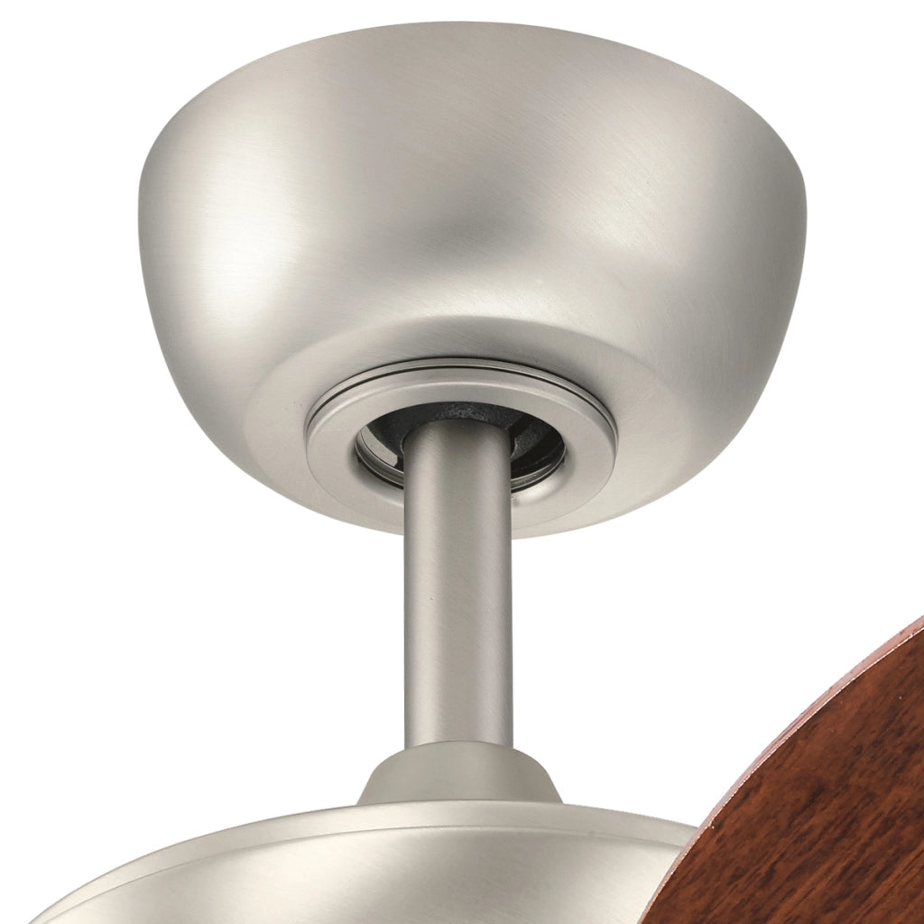 Ventilatore soffitto Kichler Canfield 76cm nichel spazzolato noce