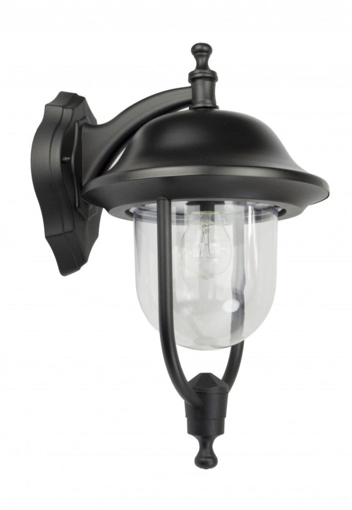 Applique esterna rétro nera 1 luce E27 IP43 SU-MA Prince