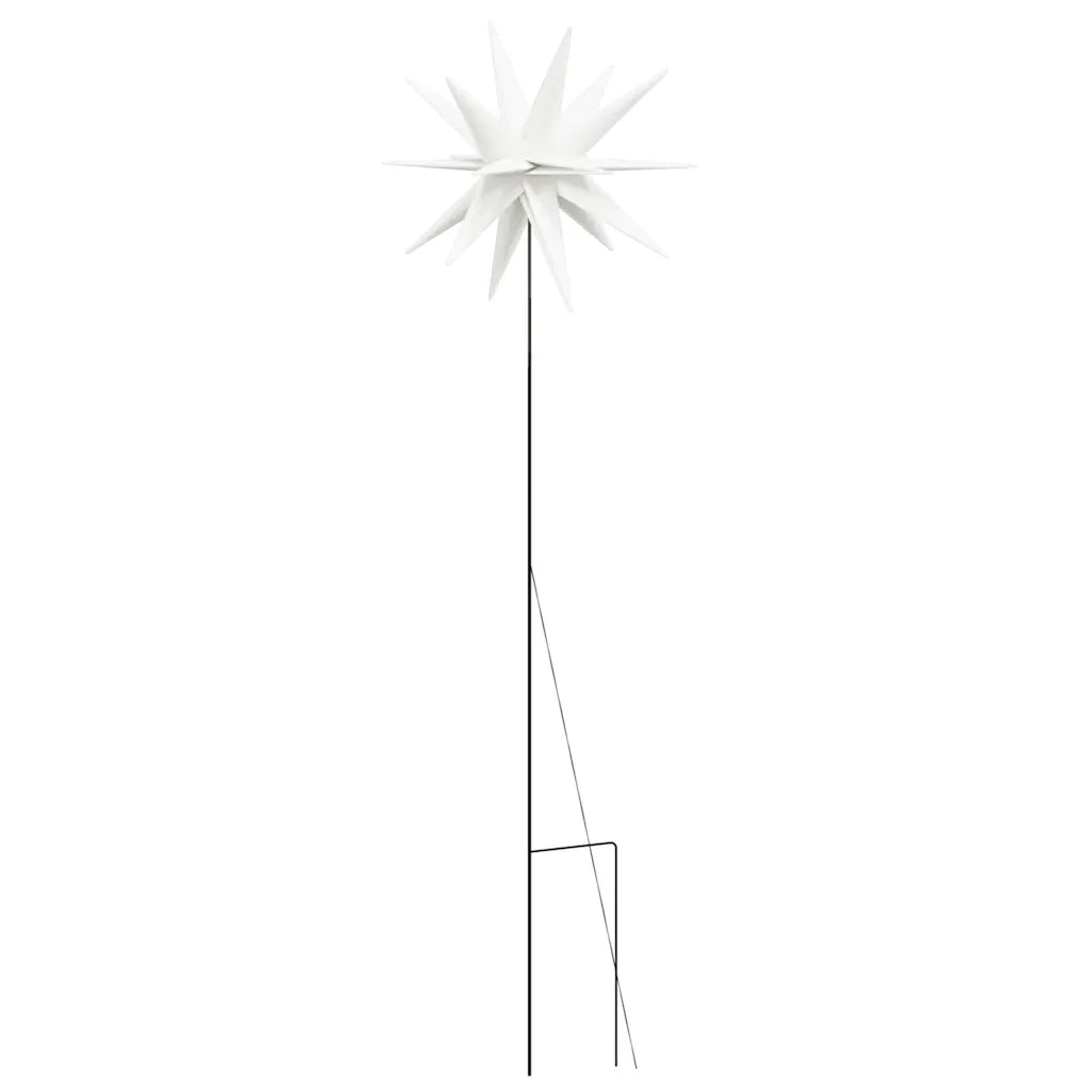 Luci di Natale con Picchi e LED 3 pz-Luci decorative natalizie Pieghevoli Bianche 57 cm