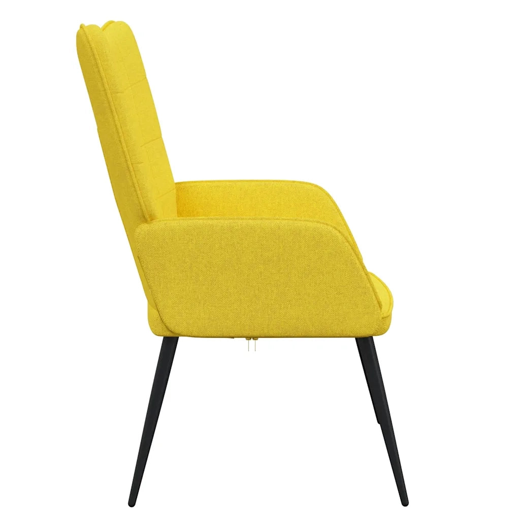 Sedia Relax Giallo Senape in Tessuto 327948