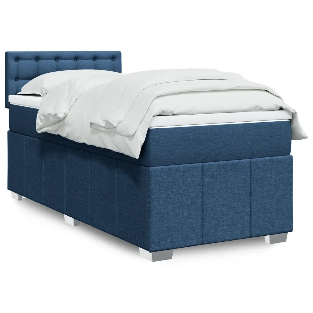 Giroletto a Molle con Materasso Blu 90x200 cm inTessuto 3286971