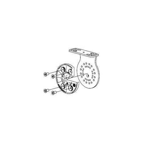 KIT STAFFA BIANCA LATO CALOTTA PER RULLI ACMEDA S60|80 NICE 525.10096 ORIGINALE