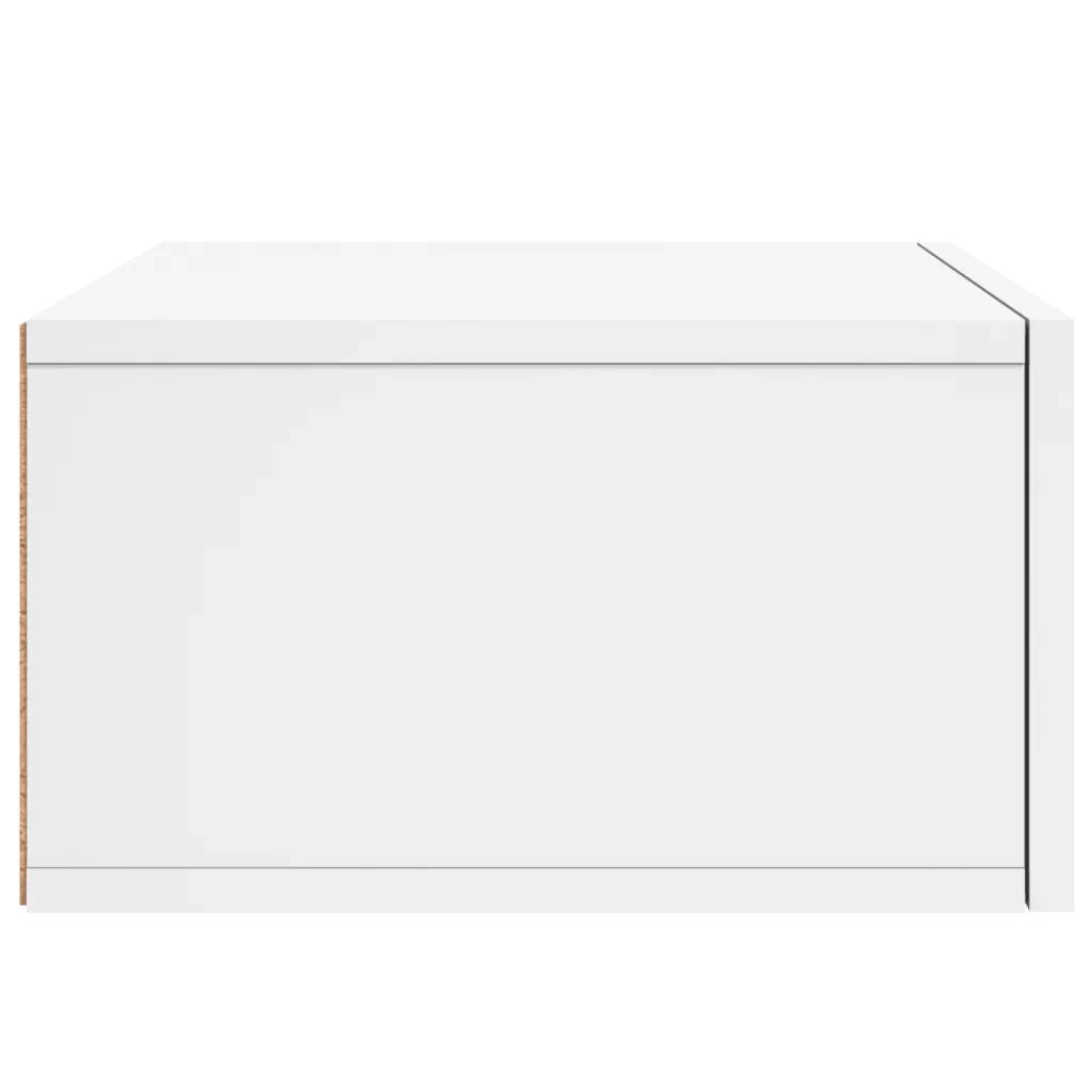 Comodino | Armadio da Notte | Mobiletto da notte a Muro Bianco 35x35x20 cm