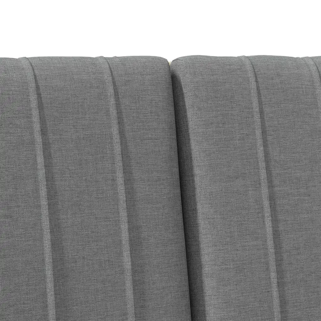 Testiera imbottita Grigio scuro 150 cm Pino massello 879390