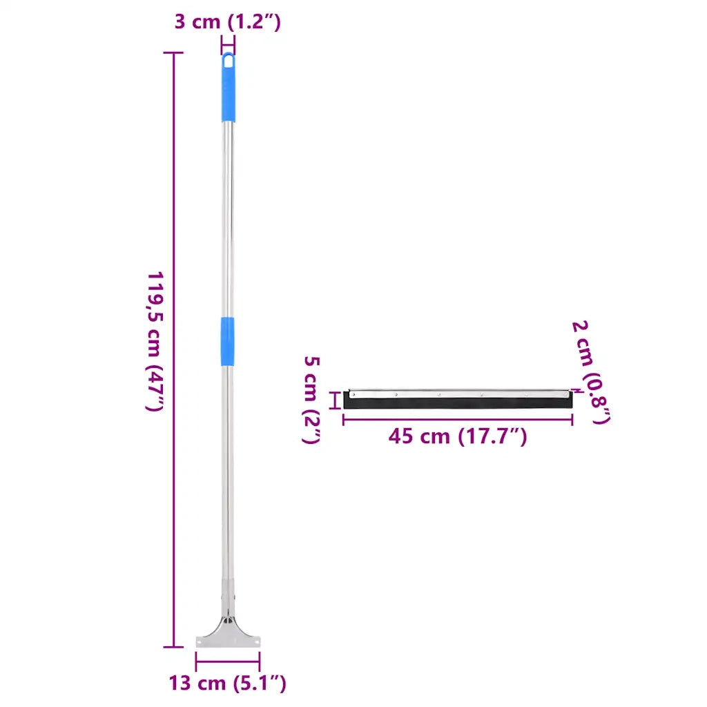 Tergipavimento 45x122,5 cm in Acciaio e Gomma CFW9800912