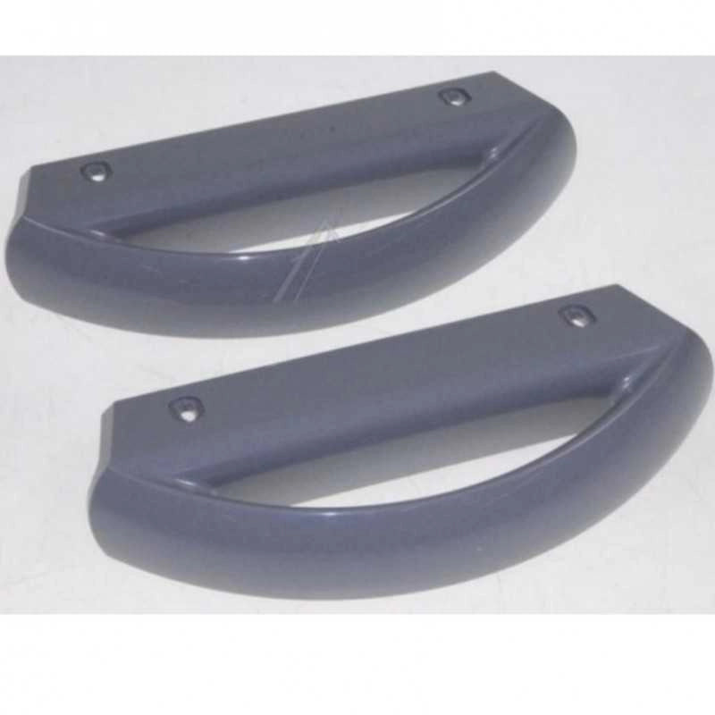 KIT 2PZ MANICI MANIGLIE PORTA FRIGORIFERO AEG ELECTROLUX REX ZOPPAS 20,5cm GRIGI - Electrolux Rex Aeg Zoppas