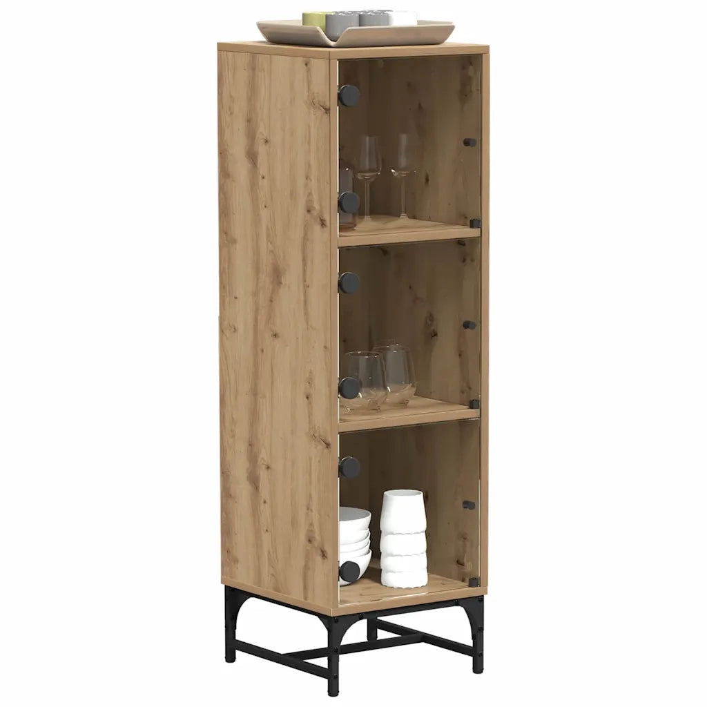 Credenza-Buffet-Armadio da cucina Rovere artigianale 35 x 37 x 117 cm