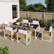 Set di Divano - Rimosibile - Lavabile - 6 Sedie - Rattan